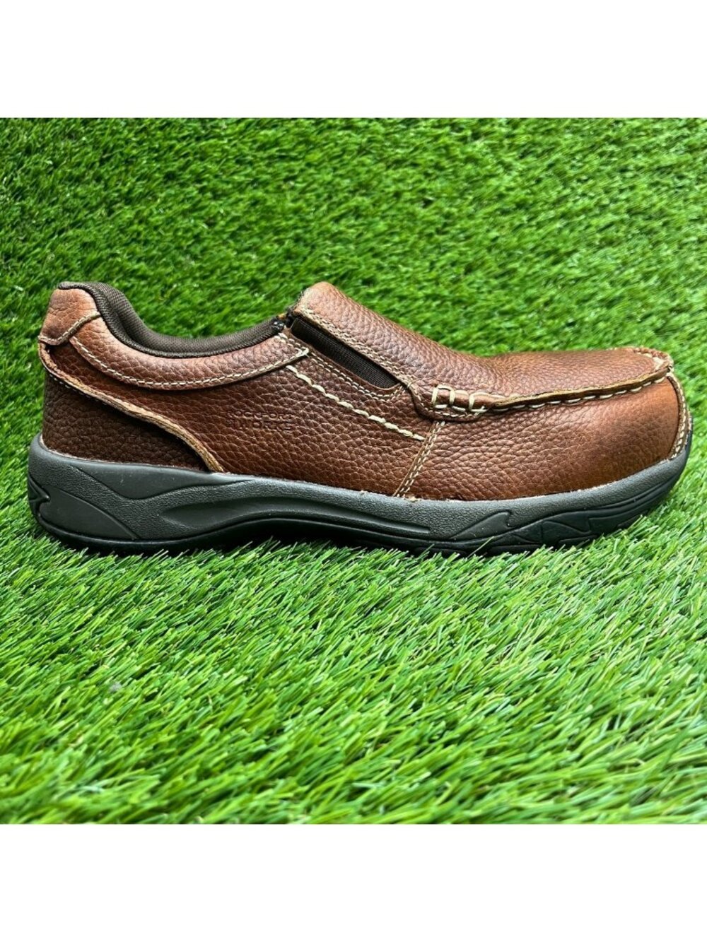 Rockport Extreme Light Mens Size 9E Brown Gray Composite Toe Safety Work Shoes